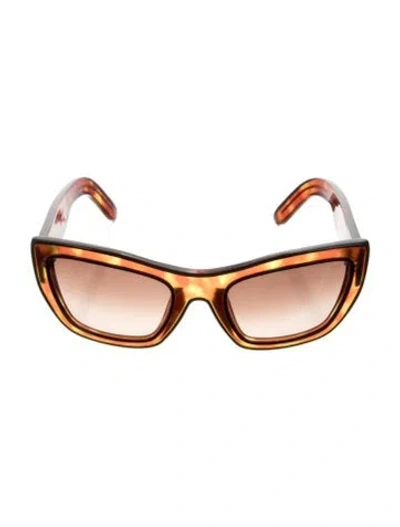 Pre-owned Chloé Cat-eye Tinted Sunglasses In Brown