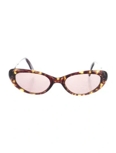 Pre-owned Chloé Cat-eye Tinted Sunglasses In Brown