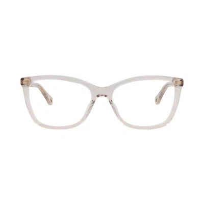 Pre-owned Chloé Cat-frame Bio Acetate Optical Frames 'pink/transparent' | Women's Size Onesize