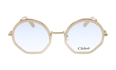 Chloé Ce 2143 601 50mm Womens Geometric Eyeglasses 50mm In Pink