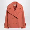 Chloé Double Breasted Jacket Buttoned Cuffs Pockets Lapels In Animal Print