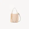 Chloé Light Pink Spin Small Tote In Neutral
