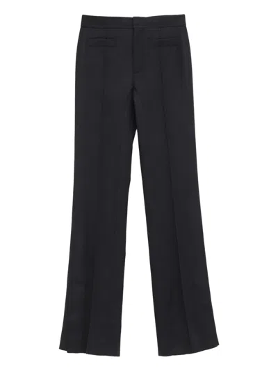 Chloé Centre-seam Trousers In Black