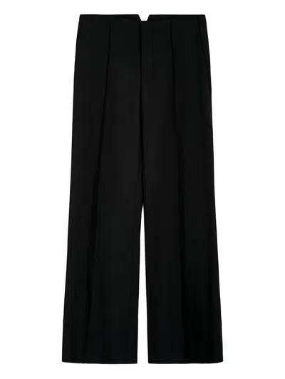 Chloé Centre-seam Trousers In Black