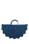 Chloé Chloe Cerulean Blue Fabric Small Bracelet Paravent Handbag