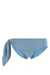 Chloé Chloe Cerulean Blue Stretch Nylon Bikini Slip In Blue