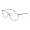Chloé Ch 0118o 003 52mm Womens Cat-eye Eyeglasses 52mm In Beige