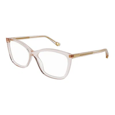 Chloé Ch 0118o 003 52mm Womens Cat-eye Eyeglasses 52mm In White