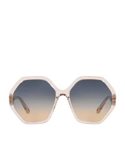 Chloé Ch0008s Round Sunglasses In Blue