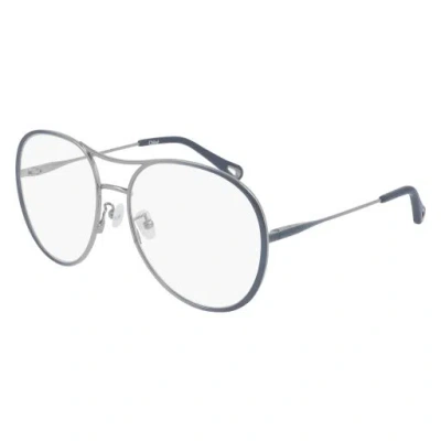 Chloé Ch0019o001 Blue Blue Transparent In Gray