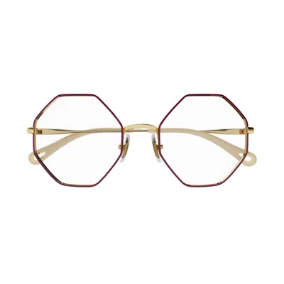 Chloé Ch0022o Octagonal Frame Eyeglasses In White