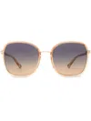 Chloé Chloe Womens Orange Ch0031s Square-frame Acetate Sunglasses In Orange