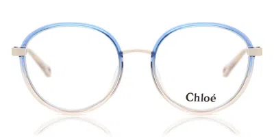 Chloé Ch0033o 004 Occhiali Da Vista Blu Per Donna (solo Montatura) In Green