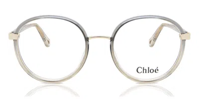 Chloé Ch0033o 002 Occhiali Da Vista Grigi Per Donna (solo Montatura) In Transparent