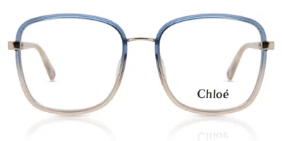 Chloé Ch0034o 002 Occhiali Da Vista Blu Per Donna (solo Montatura) In Multi