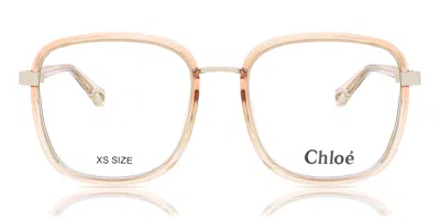 Chloé Ch0034o 008 Occhiali Da Vista Rosa Per Donna (solo Montatura) In Transparent