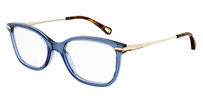 Chloé Ch0059o 008 Occhiali Da Vista Blu Per Donna (solo Montatura) In Blue