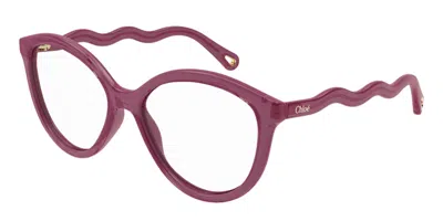 Chloé Ch0089o 004 Women's Glasses Burgundy Size 54 - Free Lenses - Blue Light Block Available