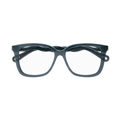 Chloé Ch0090o Square Frame Eyeglasses In Blue