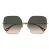 Chloé Ch0092s001 Gold Gold Brown In Gray