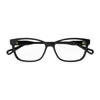 Chloé Ch0116o Rectangular Bio Acetate Eyeglasses In Black