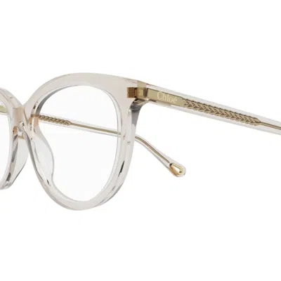 Chloé Ch0117o003 Pink Pink Transparent In Neutral