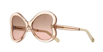 Pre-owned Chloé Chloe Ch0121s Red Pink/red Pink (003) Sunglasses