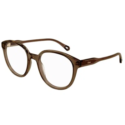 Chloé Ch0127o002 Brown Brown Transpare In Black