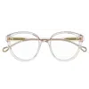 Chloé Eyewear Rectangular Frame Glasses In Transparent