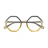 Chloé Oversized Geometric-frame Glasses In Multi