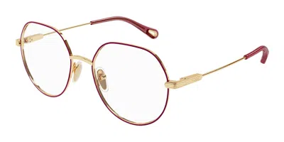 Chloé Ch0137o Women's Glasses, Gold, Size 53
