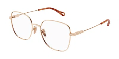 Chloé Ch0141oa Asian Fit Women's Glasses, Rose-gold, Size 54