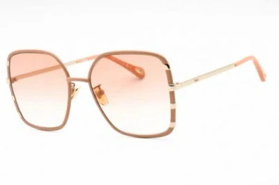 Pre-owned Chloé Chloe Ch0143s-003-59 Sunglasses Size 59mm 145mm 19mm Pink Women In Orange
