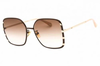 Pre-owned Chloé Chloe Ch0143s-005-59 Sunglasses Size 59mm 145mm 19mm Brown Women