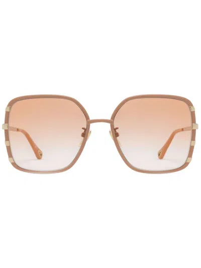 Chloé Ch0143s Sunglasses In Gold