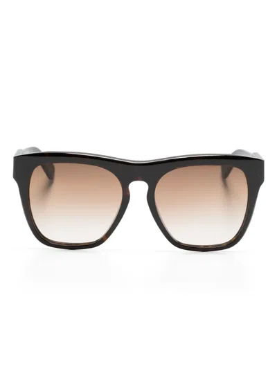 Chloé Gayia Square-frame Sunglasses In Braun