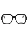 Chloé Black Acetate Optical Glasses In Black