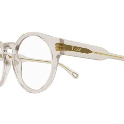 Chloé Ch0159o005 Nude Nude Transparent In Silver