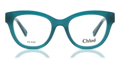 Chloé Ch0162o Women's Glasses, Green, Size 48 In Blue