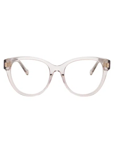 Chloé Ch0163o Glasses In 010 Nude Nude Transparent