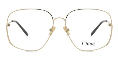 Chloé Ch0165o Asian Fit Women's Glasses, Gold, Size 58