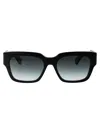 Chloé Chloe Squared Sunglasses Ch0190 S 001 In Black-black-grey