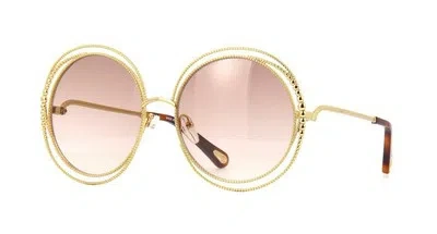 Pre-owned Chloé Ch0192s Brown Havana/brown Shaded (002) Sunglasses