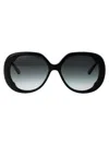 Chloé Chloe Sunglasses Ch0195 S 001 In 001 Black Black Grey