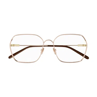 Chloé Ch0208o Delicate Rose Gold Metal Frame Eyeglasses