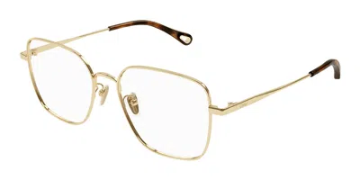 Chloé Ch0214oa Asian Fit Women's Glasses, Gold, Size 54
