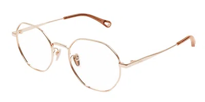 Chloé Ch0215oa Asian Fit 003 Women's Glasses Gold Size 52 - Free Lenses - Blue Light Block Available