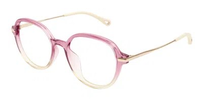 Chloé Ch0217oa Asian Fit Women's Glasses, Pink, Size 53