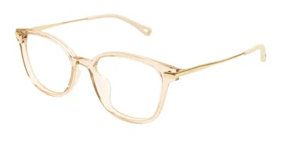 Chloé Ch0219oa Asian Fit Women's Glasses, Yellow, Size 53