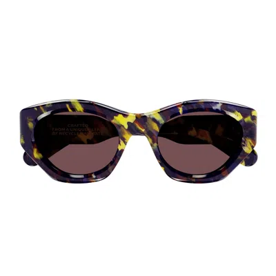 Chloé Ch0220s Linea Gayia 007 Violet Sunglasses In Multi